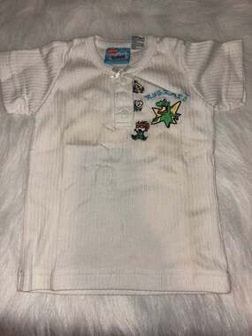 Vintage 1996 Talk of the Town Rugrats Ribbed Henley T-Shirt Size S/4